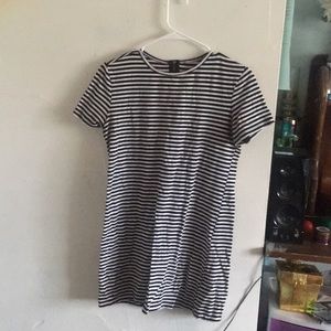 Black and white t shirt dress